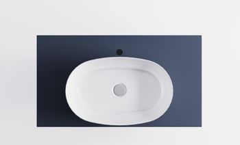 Тумба М-40 100см 1ящ RAL7024 мат./волна, раковина Атрия бел гл, столешница Solid в цвете 4631177714924 — фото 6, Тумбы с раковиной