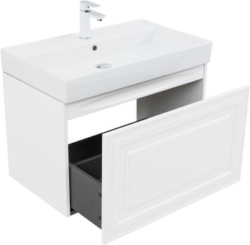 Товар: Тумба с раковиной Aquanet Агата 75 1 ящ. цв. белый сатин 00348186 - фото 5 Тумба с раковиной Aquanet Агата 75 1 ящ. цв. белый сатин 00348186 — фото 5, Тумбы с раковиной
