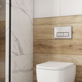 Клавиша смыва IDDIS Unifix универсальная матовый хром 080 (UNI80M0i77) — фото 1, Кнопки смыва