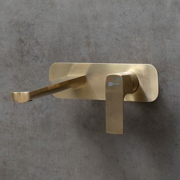 Ursus Смеситель для умывальника встраиваемый, матовое золото, LM, LM7226BG — фото 2, Смесители для раковины