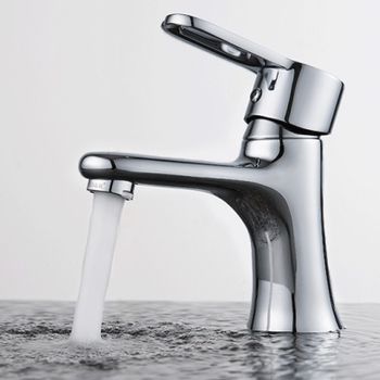 Смеситель для раковины D&K Rhein DA1352141, хром — фото 1, Смесители для раковины