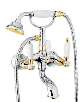Смеситель для ванны Fiore COLONIALE 02CO0600, хром/золото — фото 1, Смеситель для ванны