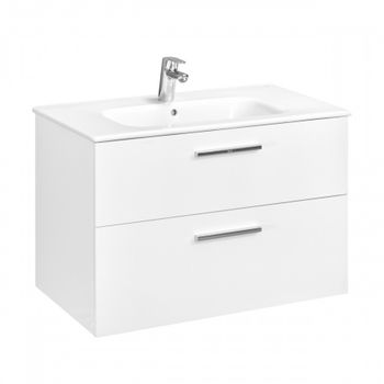 VICTORIA Тумба под раковину VICTORIA 80, 2 ящика, белый гл., ROCA A857470806 — фото 1, Тумбы под раковину