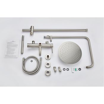 Стойка для душа Milacio Ultra ( MCU.151.SS ) нержавеющая сталь — фото 7, Душевые стойки