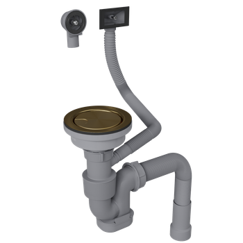 Кухонная мойка Reflexion Iseo RX2265BL оружейная сталь — фото 412, Кухонные мойки