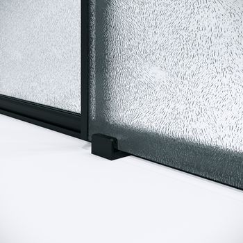 Дверь в нишу Niagara Nova a NG-84-L11CHB (110х195) черный матовый,раздвижная влево,стекло шиншилла,1 место — фото 7, Душевые двери в нишу