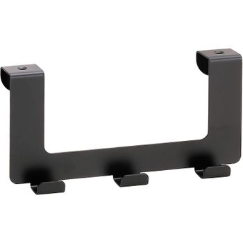 101106220 DARK Дверная вешалка, 3 крючка, черный BEMETA — фото 1, Крючки для полотенец