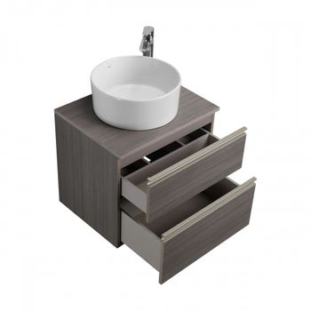 Тумба под раковину Roca The Gap 60 городской дуб 2 ящика A857397402 — фото 7, Тумбы под раковину