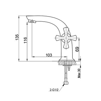 Смеситель для раковины Raiber Logis R3301 — фото 2, Смесители для раковины
