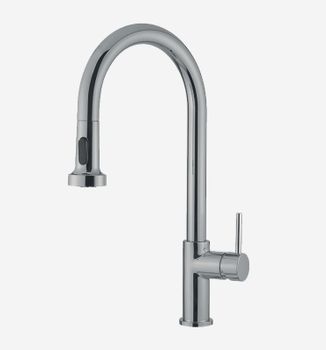 Смеситель для кухни Webert Sidney SY940302345, никель — фото 1, Смесители для кухни