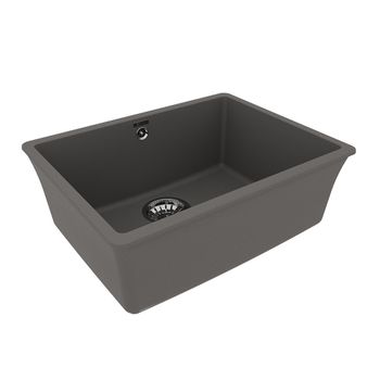 Кухонная мойка Lemark SINARA 540-U подстольного монтажа из кварцгранита, Серый шёлк 9910077 — фото 1, Кухонные мойки