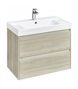 ONA Модуль для раковины 800 мм, 785x450x565 мм, с 2 ящиками, светлый дуб, ROCA A857630512 — фото 1, Тумбы под раковину