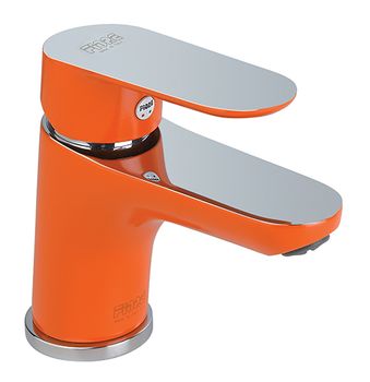 Смеситель для раковины Fiore KEVON CHIC 81OX8120, хром/оранжевый — фото 1, Смесители для раковины