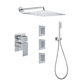 Душевая система встраиваемая Webert Pegaso PE890104015, хром — фото 1, Душевые системы