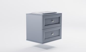 Товар: Тумба Классик 70см 2ящ NCS S 3005-R80B мат., раковина Ретро бел глянц, столешница Solid в цвете 4631177715679 - фото 3 Тумба Классик 70см 2ящ NCS S 3005-R80B мат., раковина Ретро бел глянц, столешница Solid в цвете 4631177715679 — фото 3, Тумбы с раковиной