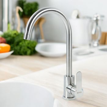 BOND Smart B61-0200 Смеситель для кухни однорычажный с поворотным изливом — фото 17, Смесители для кухни