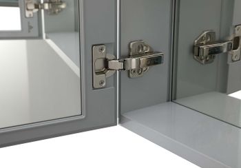 Шкаф зеркало для ванной Aquatek AQ7808-MC прямоугольное, 762*660*134 — фото 9, Зеркальные шкафы в ванную