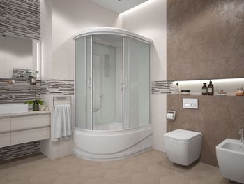 Душевая кабина ERLIT 35 серия ER3512TPL-C3-RUS матовое стекло — фото 3, Душевые кабины