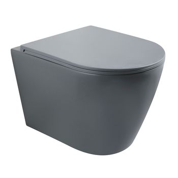 Унитаз подвесной Veconi Ando VAN-48TGR — фото 1, Подвесные унитазы