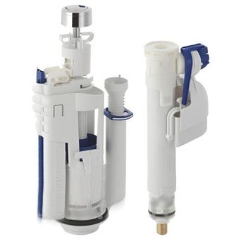 Механизм двойного смыва Artceram цвет хром ACA006 71 — фото 1, Кнопки смыва