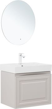 Тумба с раковиной Aquanet Агата 60 1 ящ. цв. бежевый 00348183 — фото 8, Тумбы с раковиной