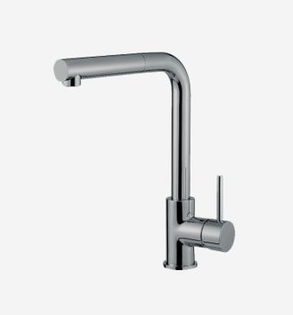 Смеситель для кухни Webert London LO940302345, никель — фото 1, Смесители для кухни