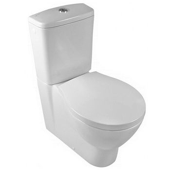 Унитаз HATRIA NIDO Y0TQ01 напольный моноблок под бачок слив универсальный цвет белый — фото 1, Напольные унитазы