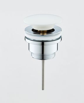 BOND BV0305 Донный клапан универсальный для раковины с белой крышкой — фото 1, Донные клапаны