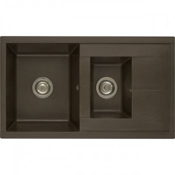 Товар: Мойка для кухни Делия 87 870x510x218 мм, прямоуг. с крылом и доп. чашей, кофе 1A716232DE280 - фото 1 Мойка для кухни Делия 87 870x510x218 мм, прямоуг. с крылом и доп. чашей, кофе 1A716232DE280 — фото 1, Кухонные мойки