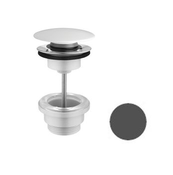 Донный клапан HATRIA A0Y7A808 керамический push open цвет антрацит — фото 1, Комплектующие