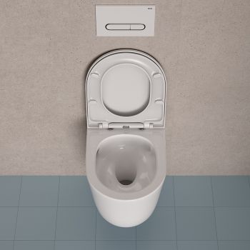 Унитаз подвесной безободковый IDDIS Slide (SLIRDSEi25) — фото 1, Подвесные унитазы