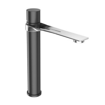 Смеситель для раковины Webert ONE-B NB830402441, черный/сталь — фото 1, Смесители для раковины