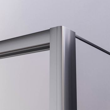 Душевой угол раздвижной Veconi Premium Ptato 300 SP GR-R, 1200х900x2000, брашированный графит, стекло прозрачное PR3/R-SP-12090-01-GR-C4 — фото 4, Душевые уголки