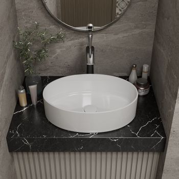 Раковина чаша D&K Matrix DT1390316, белый — фото 1, Раковины накладные