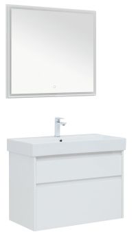 Мебель для ванной Aquanet Nova Lite 85 белый глянец 00274174 — фото 1, Комплекты мебели для ванной