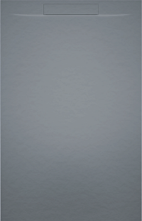 D007004090 Душевой поддон ISOLA 90x80 COLOUR LIGHT GRAY RIHO — фото 1, Душевые поддоны