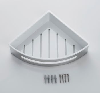 Полка угловая Timo Luiro 18577/13 никель — фото 3, Полки для ванной и душа