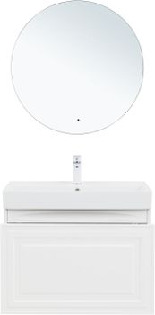 Товар: Тумба с раковиной Aquanet Агата 75 1 ящ. цв. белый сатин 00348186 - фото 9 Тумба с раковиной Aquanet Агата 75 1 ящ. цв. белый сатин 00348186 — фото 9, Тумбы с раковиной