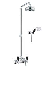 Душевая система Fiore COLONIALE BLACK 22CR0620, хром — фото 1, Душевые системы