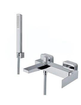 Смеситель на борт ванны Fiore KUBE 100CR8552, хром — фото 1, Смесители на борт ванны