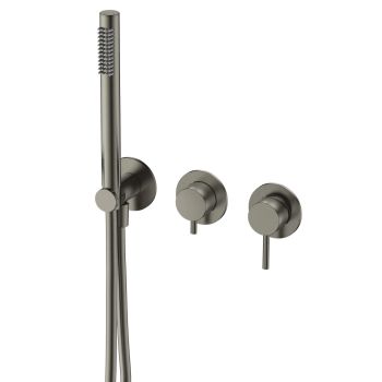 Смеситель для ванны с душем AQUAme Siena встраиваемый AQM8805GM — фото 1, Смеситель для ванны