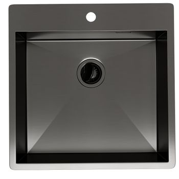 Кухонная мойка Reflexion Iseo RX2265BL оружейная сталь — фото 257, Кухонные мойки