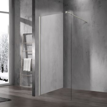 Душевая перегородка Walk-In VSW-1H120CLBN, 1200*2000, брашированный никель, стекло прозрачное — фото 2, Душевые перегородки