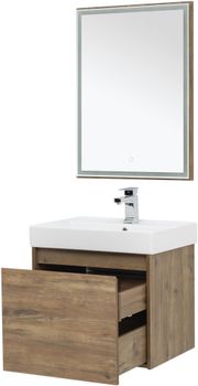 Мебель для ванной Aquanet Nova Lite 60 дуб рустикальный (1 ящик) 00254215 — фото 11, Комплекты мебели для ванной