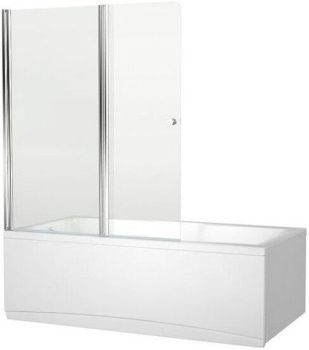 Шторка на ванну Aquanet Alfa 4 NF6222-pivot , прозрачное стекло — фото 1, Шторы для ванной
