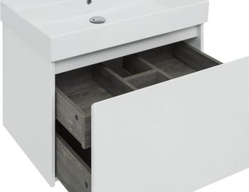 Мебель для ванной Aquanet Nova Lite 75 белый (1 ящик) 00242296 — фото 12, Комплекты мебели для ванной