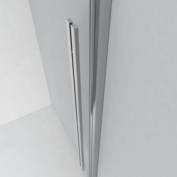 Дверь в нишу Ambassador Intense 110021102IX (130х200) хром,стекло прозрачное,раздвижная,1 место — фото 4, Душевые двери в нишу