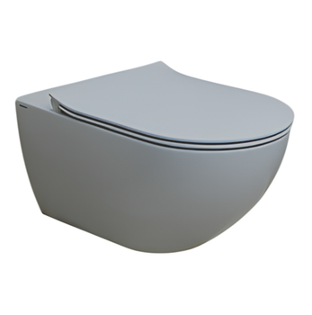 Унитаз HATRIA CENTRICA A0Y9DE07 подвесной безободковый слив Vortex цвет цемент матовый — фото 1, Подвесные унитазы