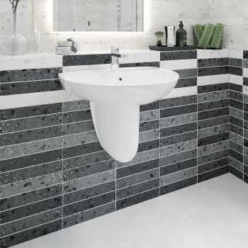 Полупьедестал для раковины КЕРАМИН ЭЛИТ белый глянец CDB00028491 (4810531144168) — фото 2, Консоли для раковины