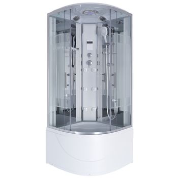 Душевая кабина Niagara Ultra NG-708-01 (90х90х220) высокий поддон(48см),стекло прозрачное с рисунком,4 места 7080164 — фото 1, Душевые кабины